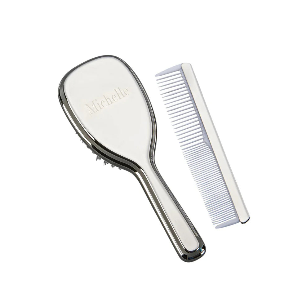 Engraved Baby/children's Comb and Brush Set