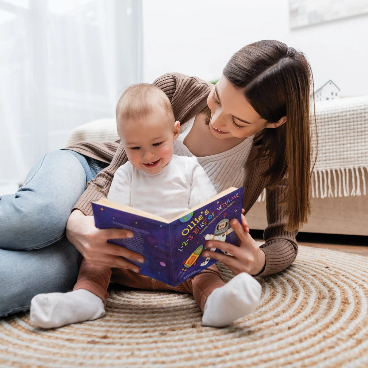 1-2-3 Blast Off With Me Personalized Baby Board Book pic2