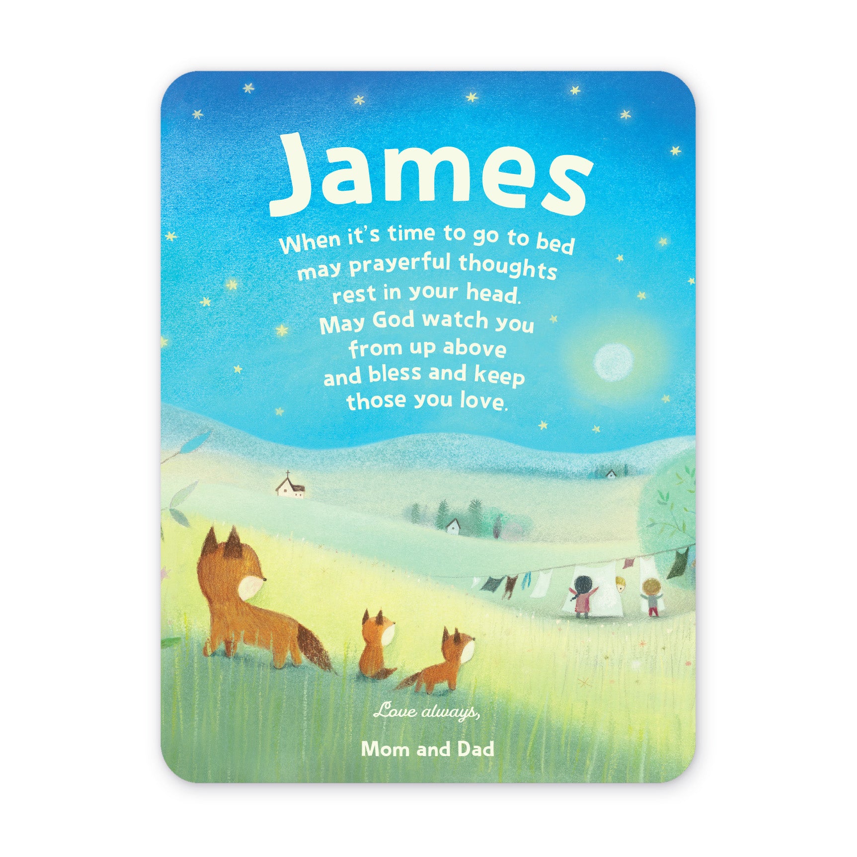 Blessing Welcome Personalized Baby Blanket – Quilted