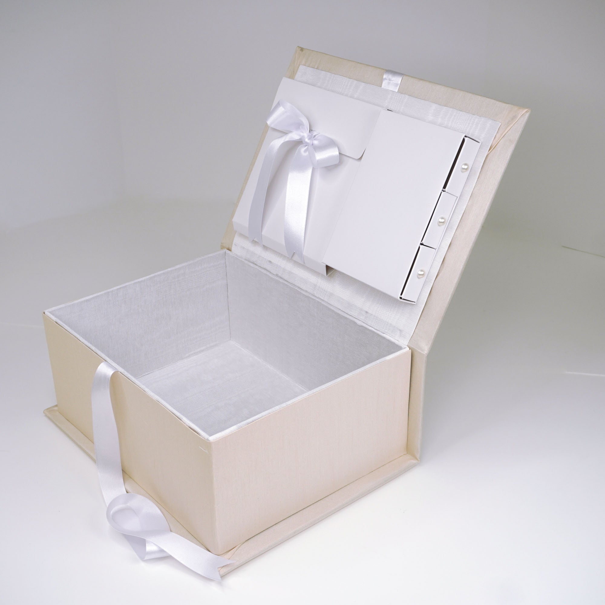 Custom Made Baby Swiss Batiste Dress Baptism/Christening Memory/Keepsake Box - Medium Pic3