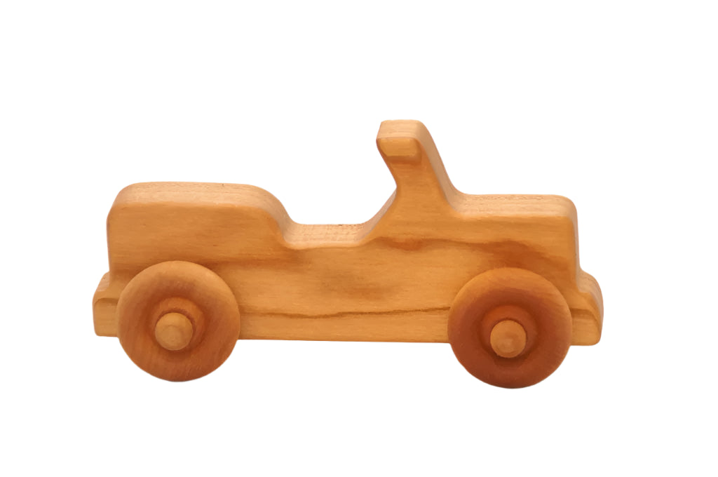 Handmade All-Natural Wooden Toy Car - Personalized
