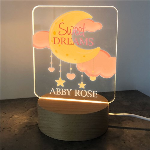 Sweet Dreams Baby Night Light - Personalized