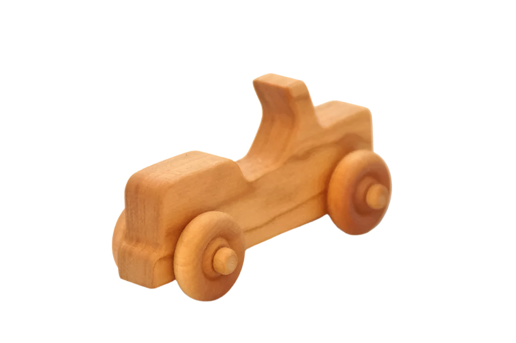 Handmade All-Natural Wooden Toy Car for Babies and Toddlers - Personalized - pic4