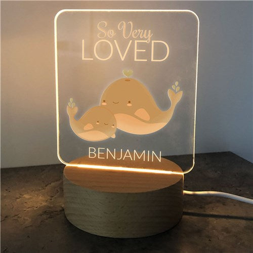 So Very Loved Baby Night Light - Personalized