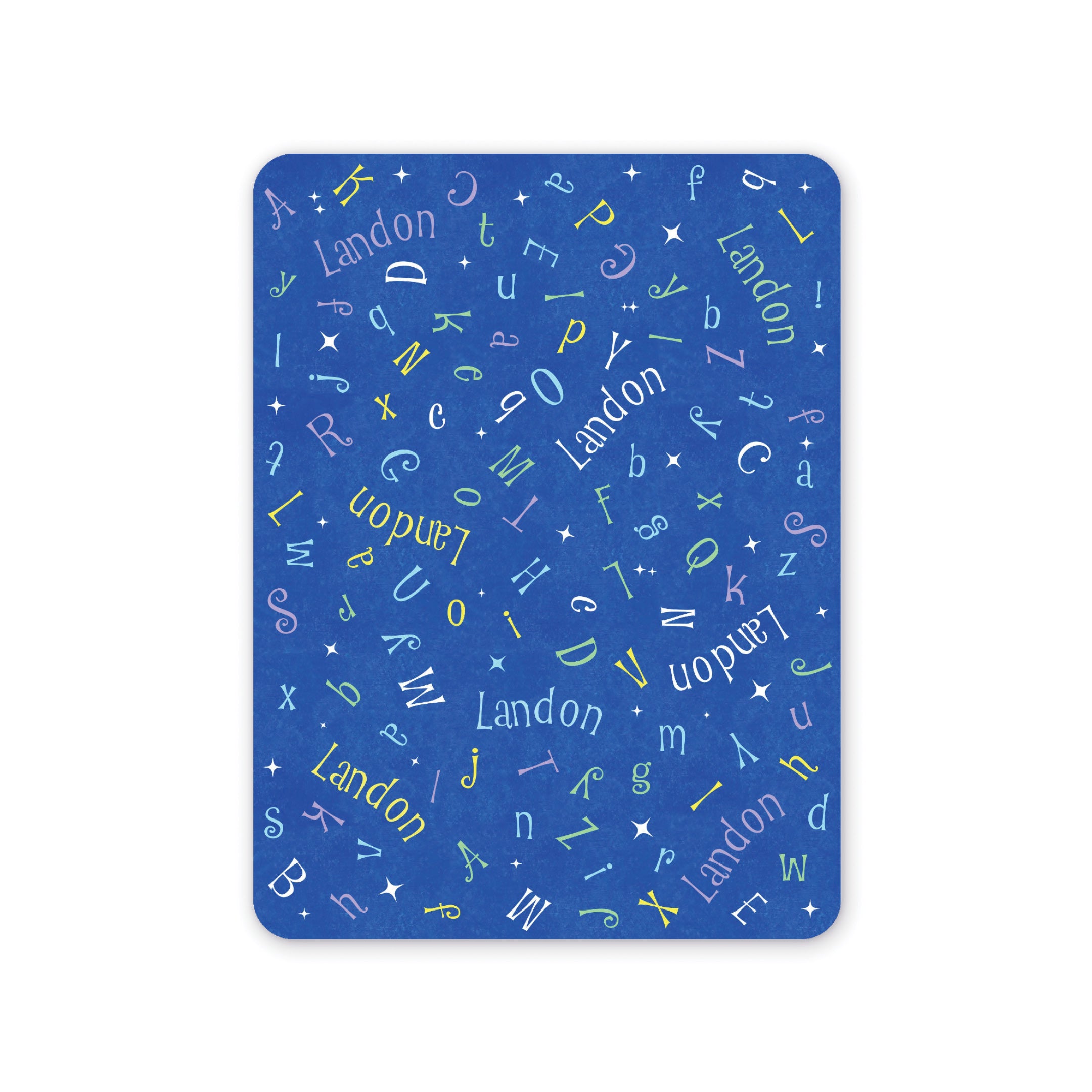 Name Toss Personalized Baby Blanket – Sherpa