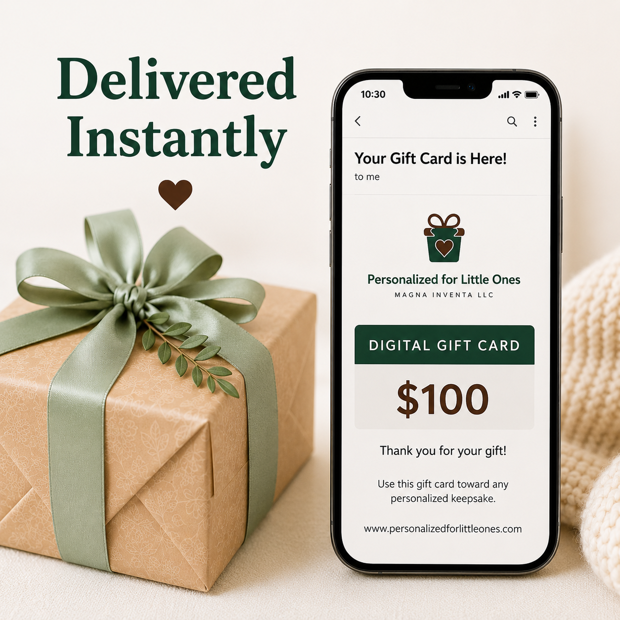 Personalized for Little Ones Gift Card