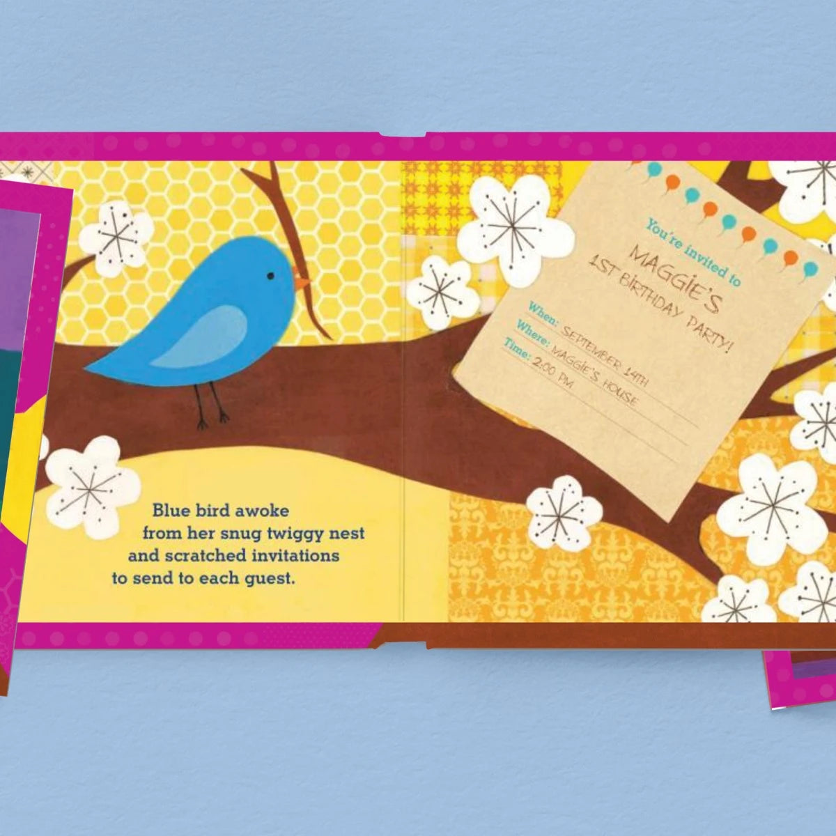 Baby Girl's First (1st) Birthday Personalized Board Book