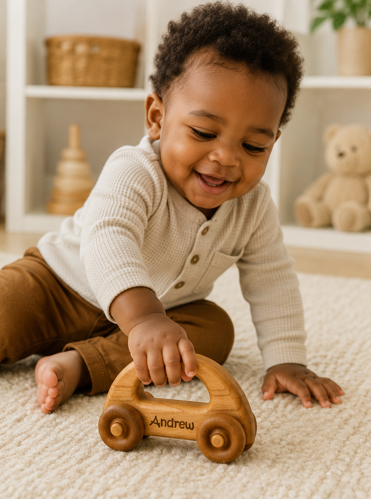 Wooden Toy Car - Personalized - Handmade Montessori Toy