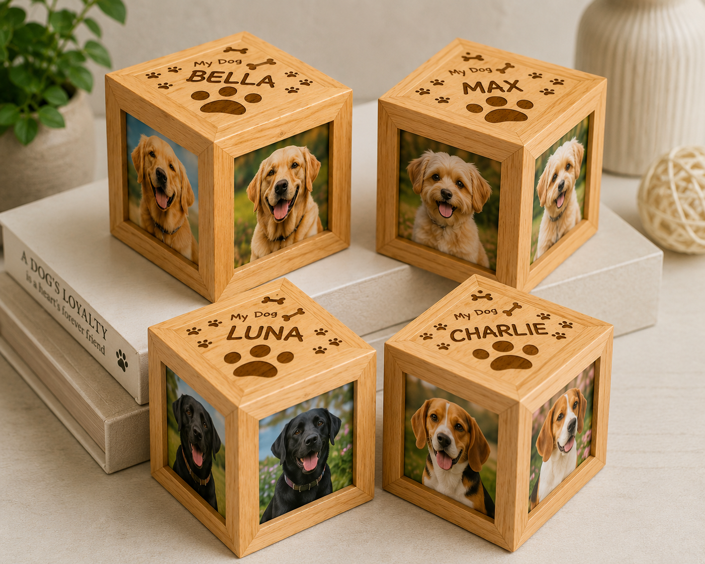 Engraved My Dog Photo Cube
