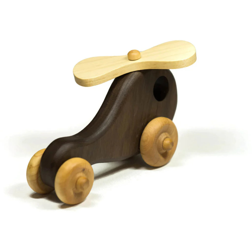 Personalized Wooden Helicopter | Handmade Montessori Toy