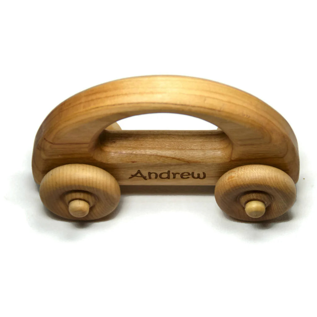 Classic Wooden Car | Handmade Montessori Personalized Toy