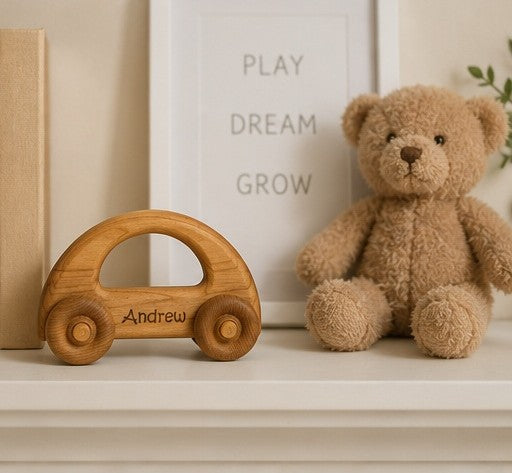 Wooden Toy Car - Personalized - Handmade Montessori Toy