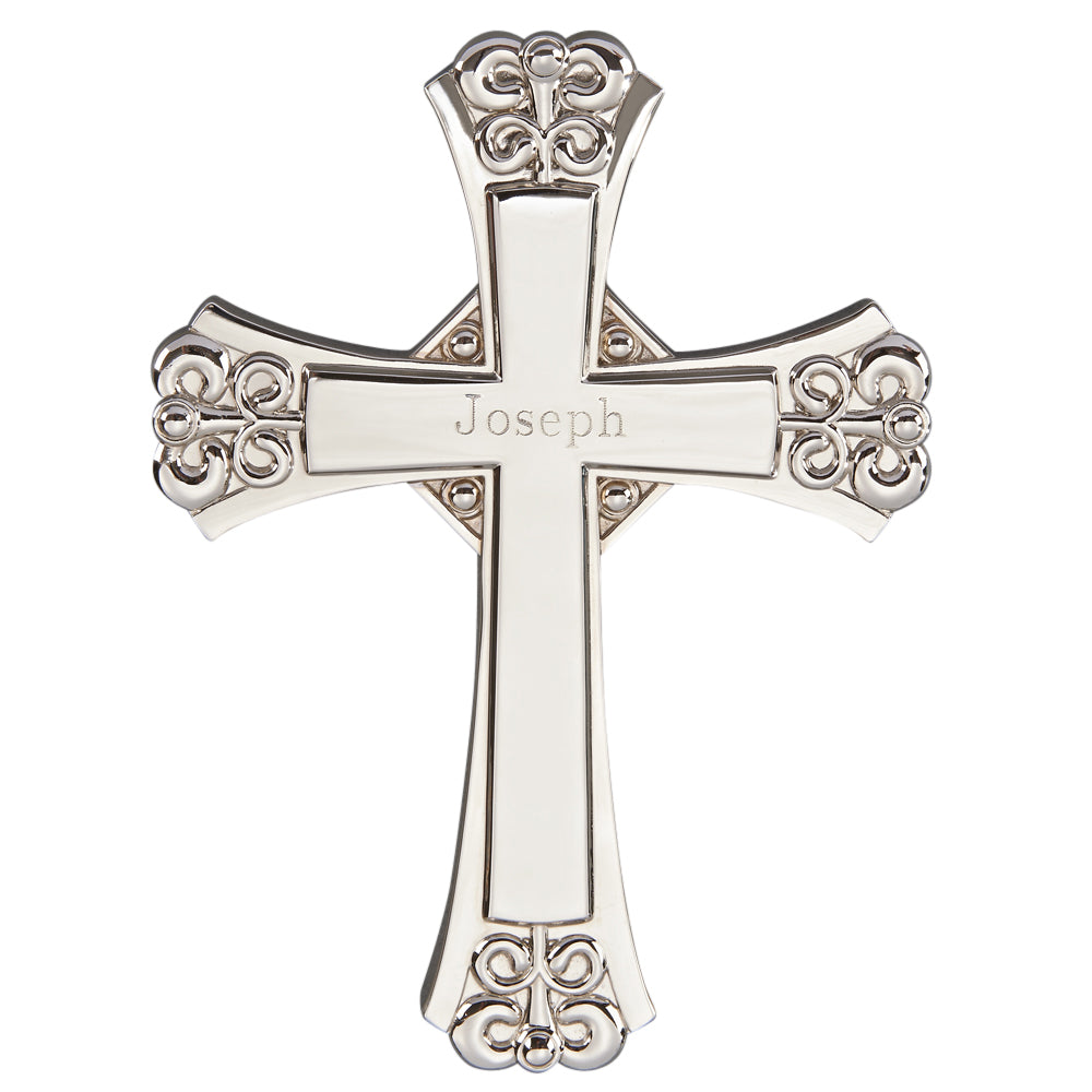 Engraved Ornate Wall Cross