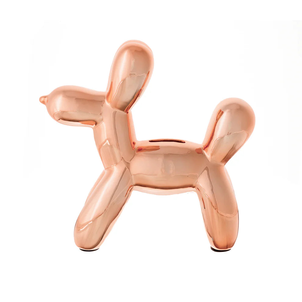 Engravable Balloon Dog Bank Rose Gold