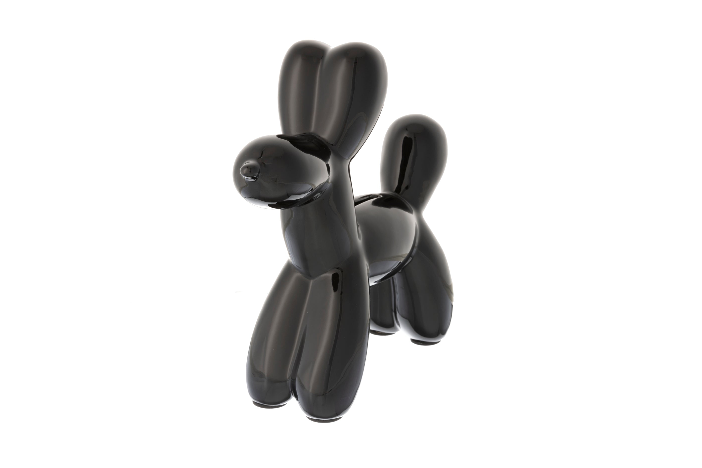 Engravable Balloon Dog Bank Black