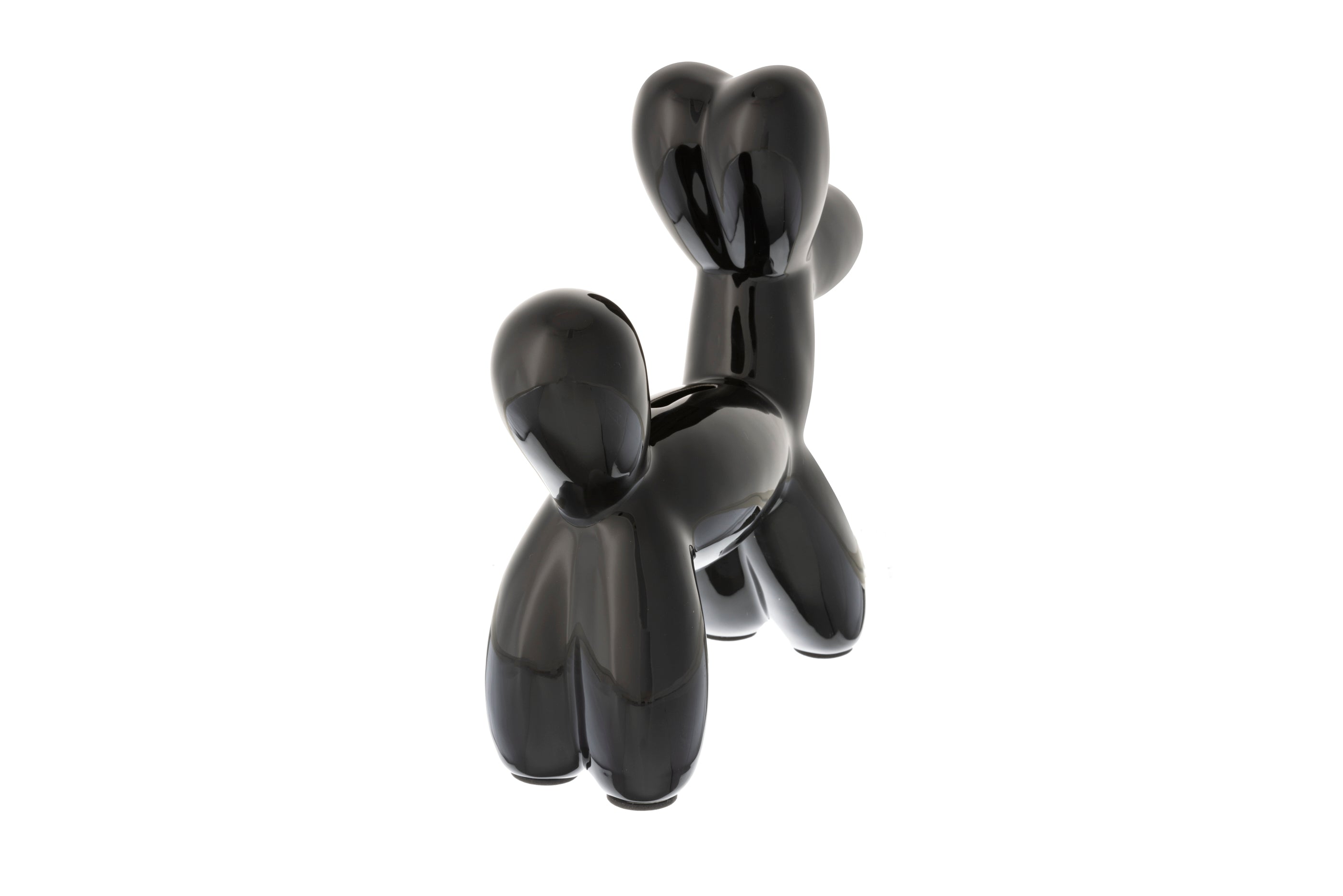 Engravable Balloon Dog Bank Black