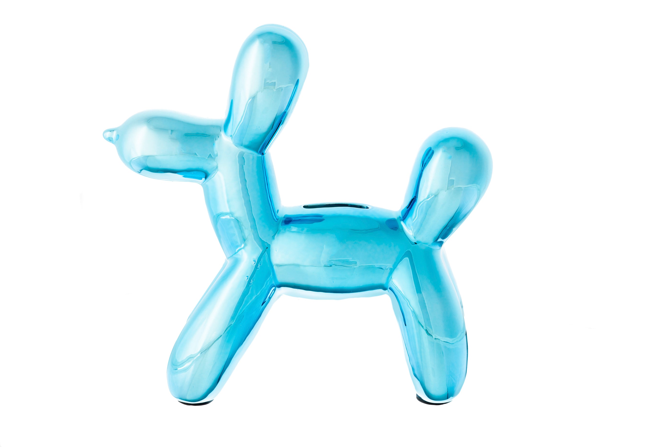 Engravable Balloon Dog Bank Blue