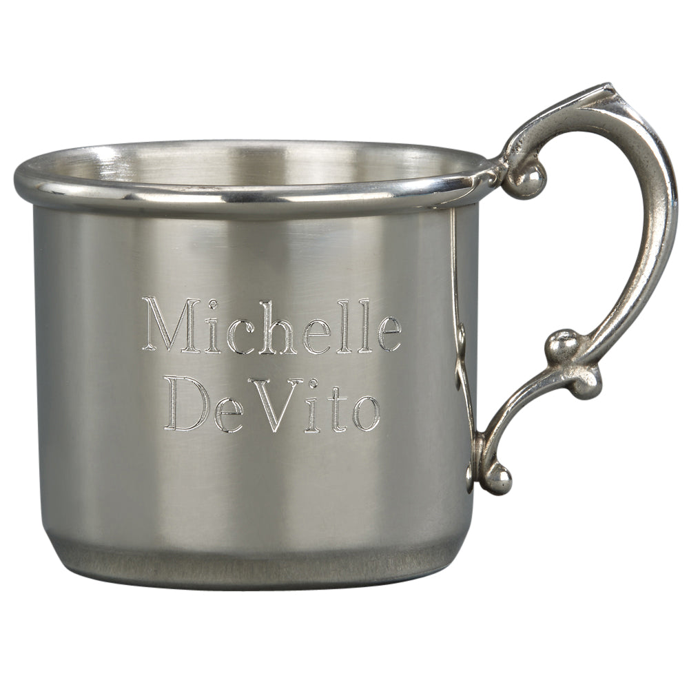 Classic Engravable Pewter Baby Cup