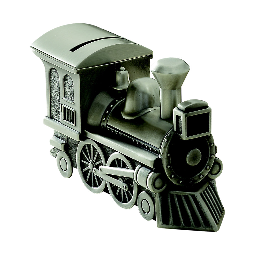 Engravable Train Coin/Piggy Bank with Matte Finish