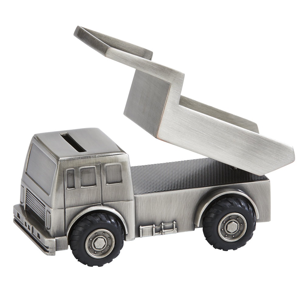 Engravable Dump Truck Coin/Piggy Bank