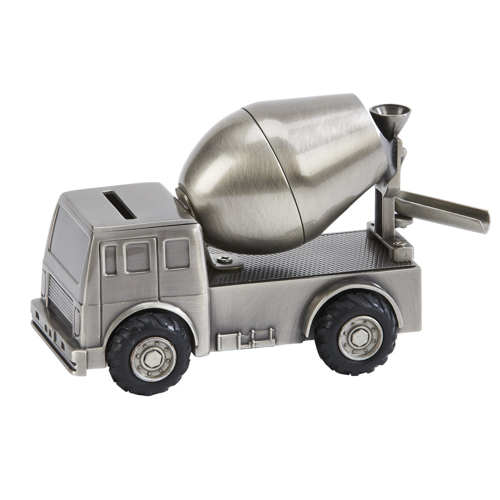 Engravable Cement Mixer Coin/Piggy Bank