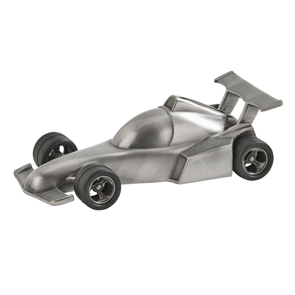 Engravable Racing Car Coin/Piggy Bank