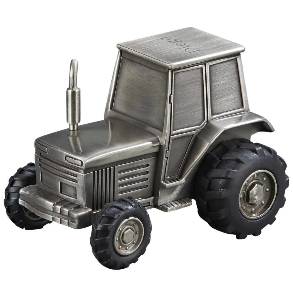 Engravable Tractor Shaped Coin/Piggy Bank