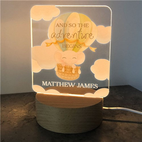 Adventure Baby Night Light - Personalized