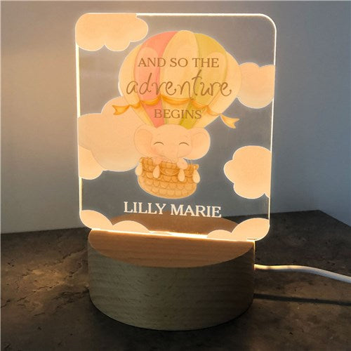 Adventure Baby Night Light - Personalized