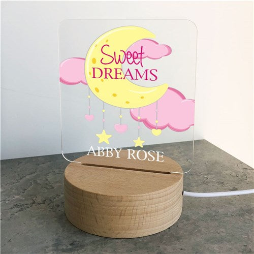 Sweet Dreams Baby Night Light - Personalized
