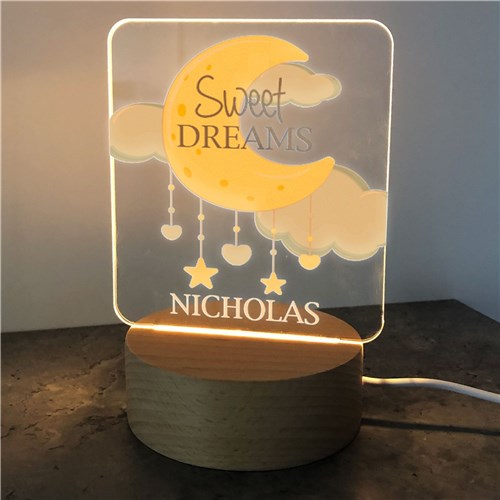 Sweet Dreams Baby Night Light - Personalized