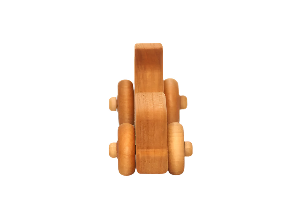 Handmade All-Natural Wooden Toy Car for Babies and Toddlers - Personalized - pic3