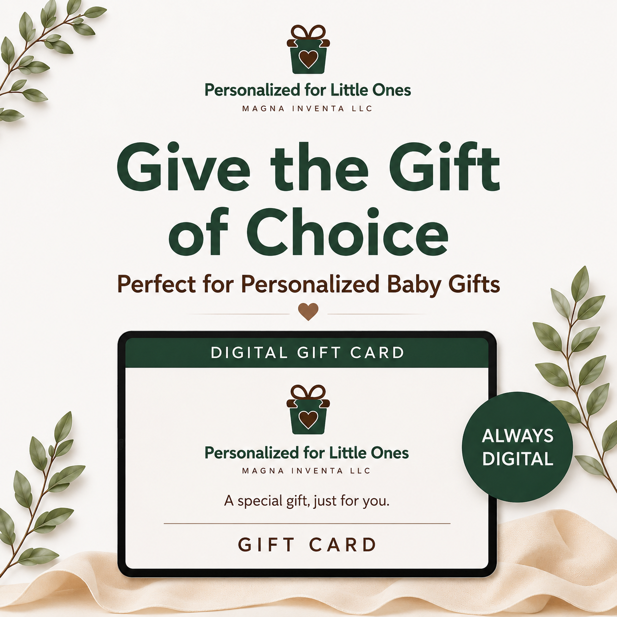 Personalized for Little Ones Gift Card