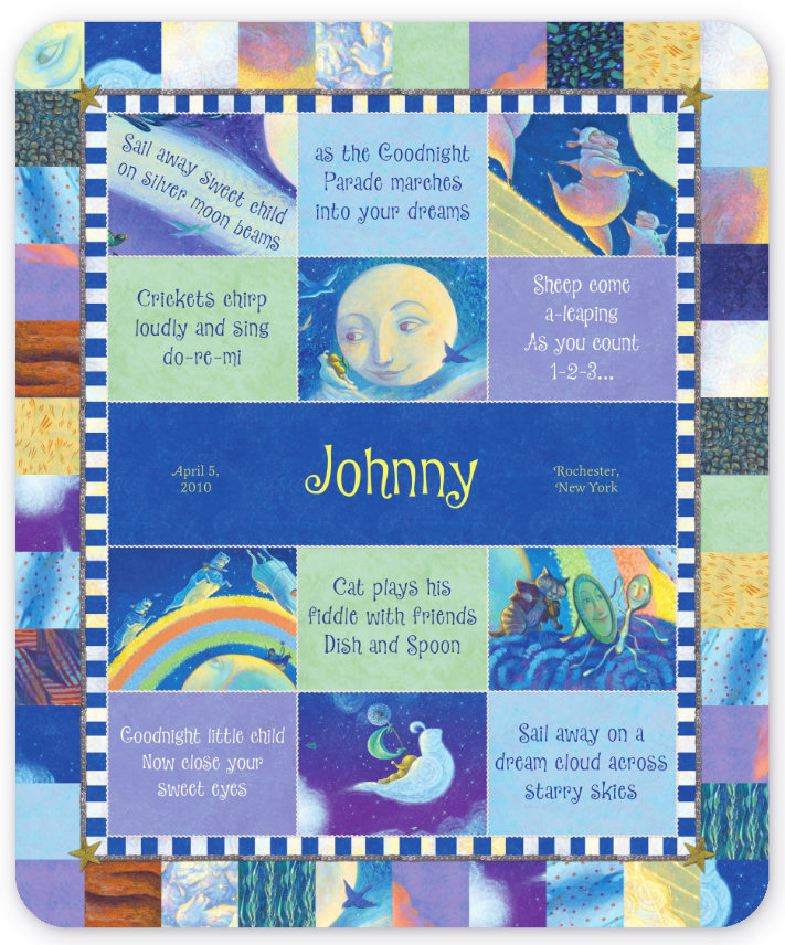 Goodnight Little Me Personalized Blanket – Quilted