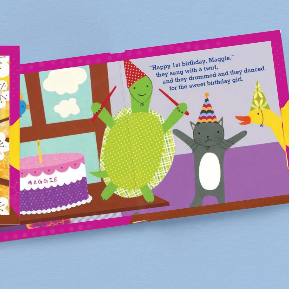 Baby Girl's First (1st) Birthday Personalized Board Book