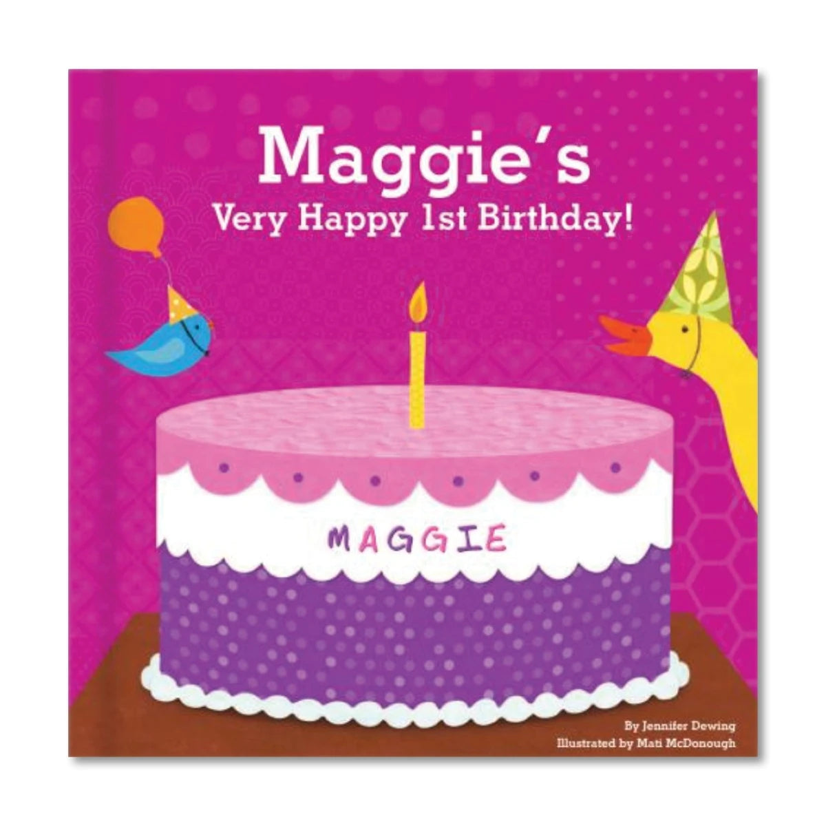 Baby Girl's First (1st) Birthday Personalized Board Book