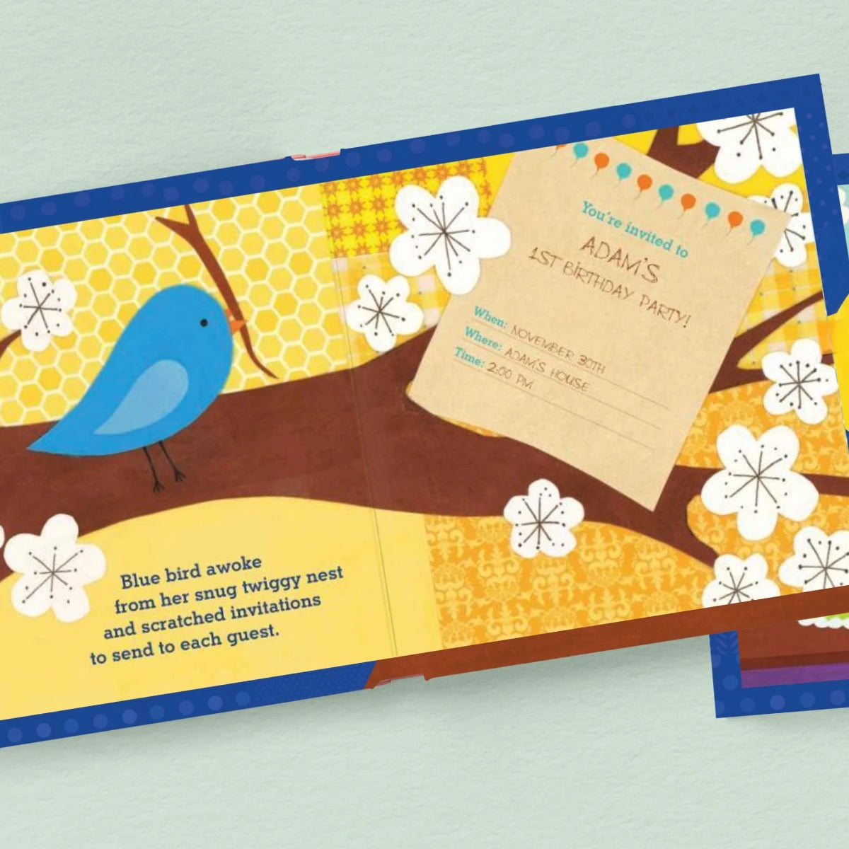 Baby Boy's First (1st) Birthday Personalized Board Book