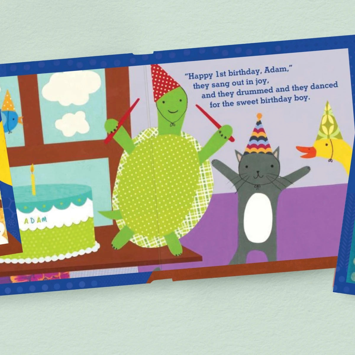 Baby Boy's First (1st) Birthday Personalized Board Book