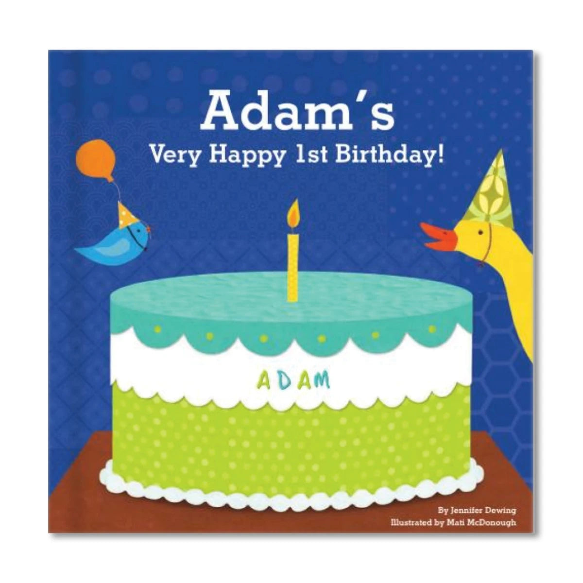 Baby Boy's First (1st) Birthday Personalized Board Book