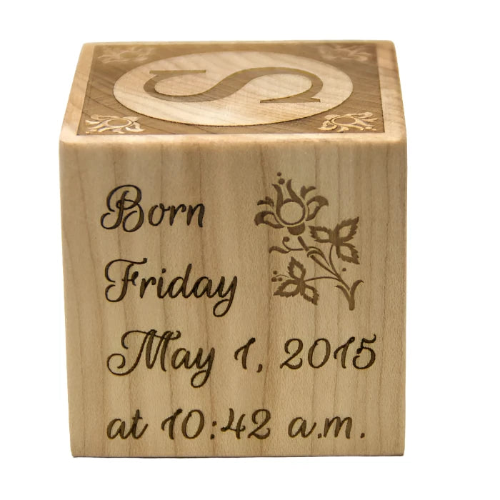 Wooden Baby Block - 2”-3