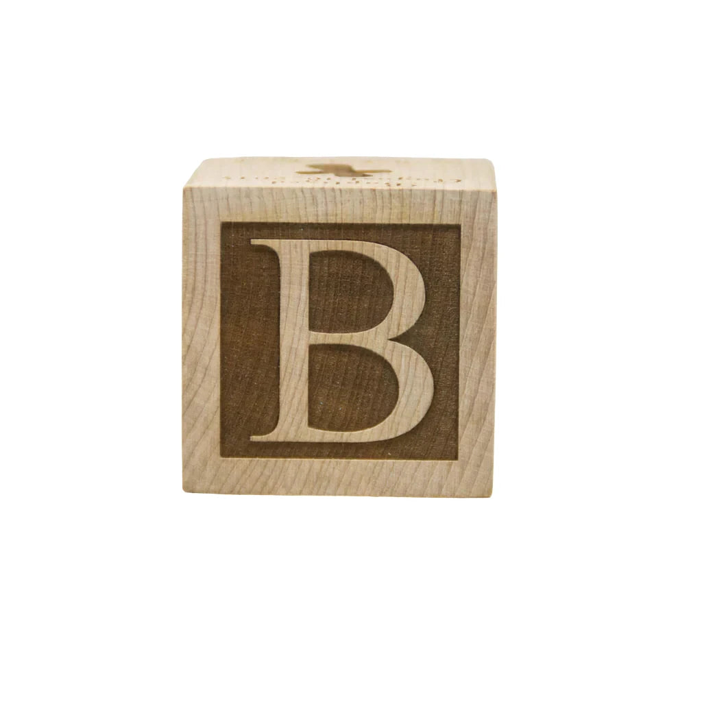 Personalized Wooden 2” Baby Baptism Block - 2