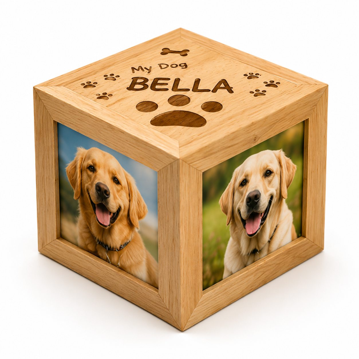 Engraved My Dog Photo Cube