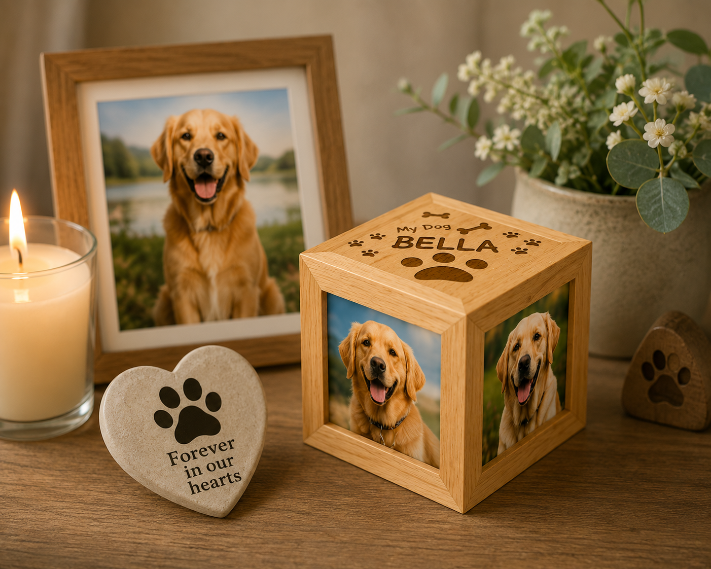 Engraved My Dog Photo Cube