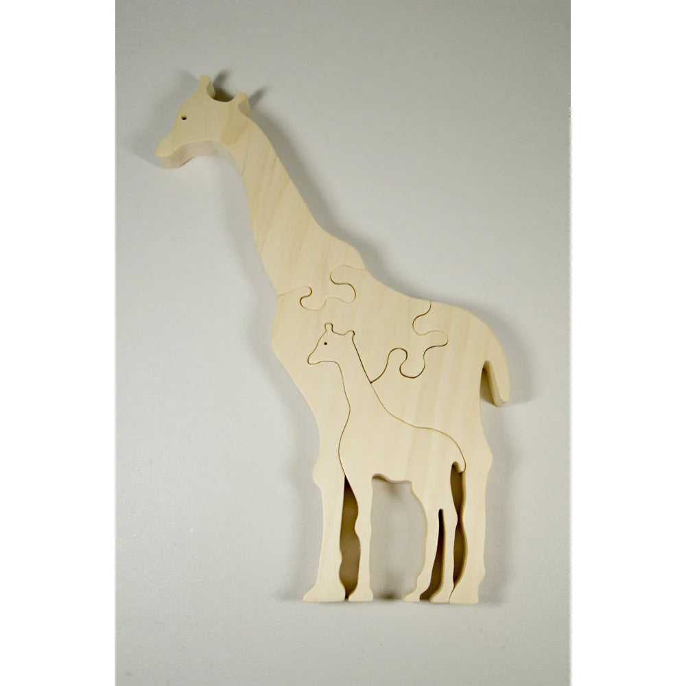 Wooden Animal Puzzle - Giraffe - 2