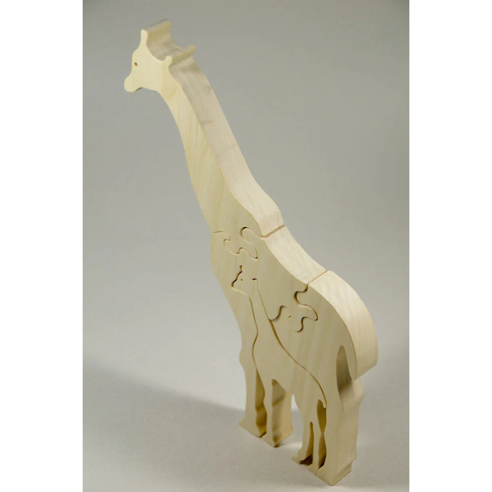 Wooden Animal Puzzle - Giraffe - 3