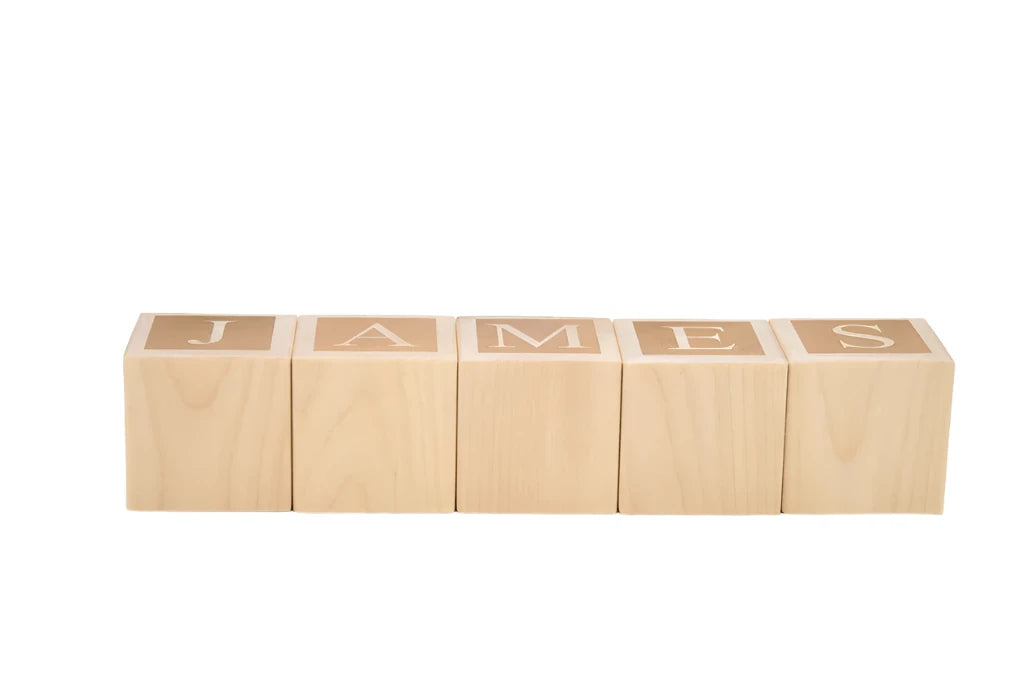 Wooden Name Blocks - Custom 2