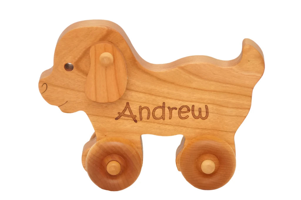 Wooden Toy Car - Puppy Dog - 1