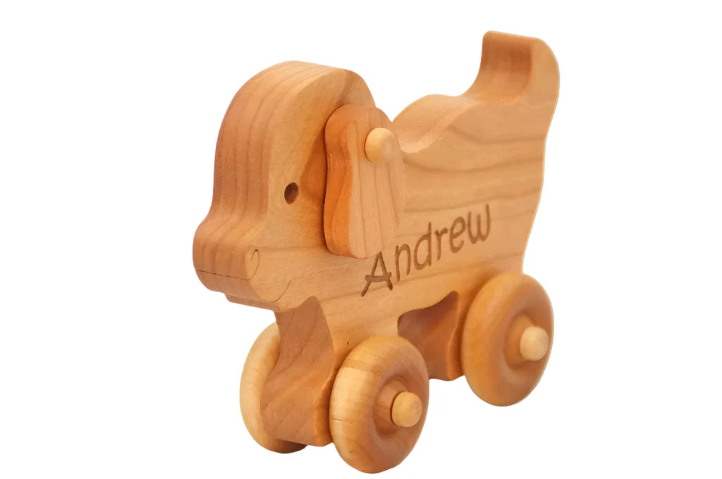 Wooden Toy Car - Puppy Dog - 2