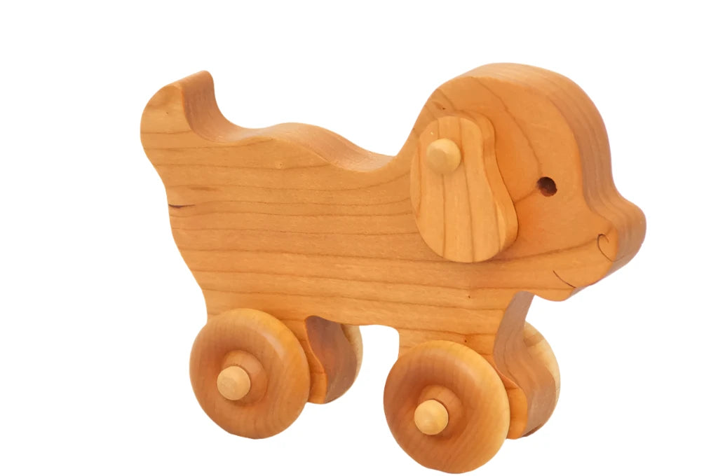 Wooden Toy Car - Puppy Dog - 4